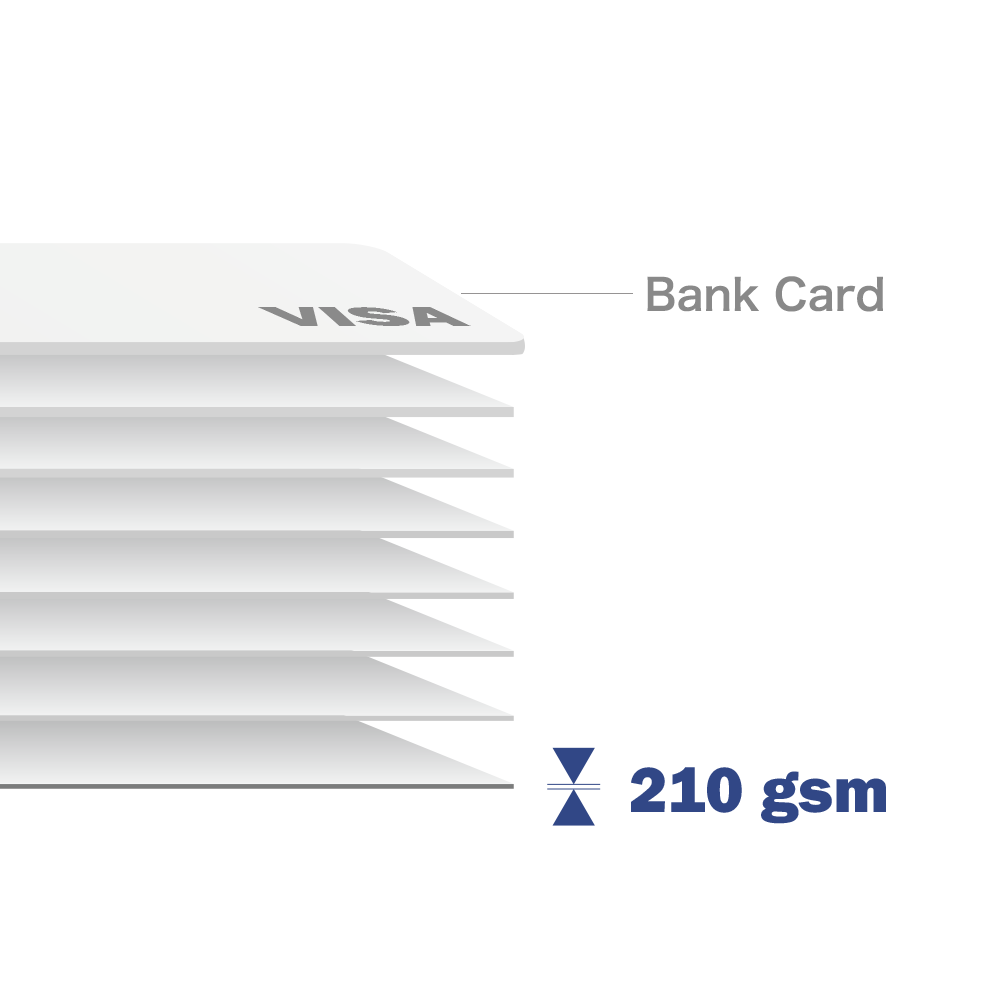 Thickness of 210 gsm Cardstock Paper - 0.26 mm