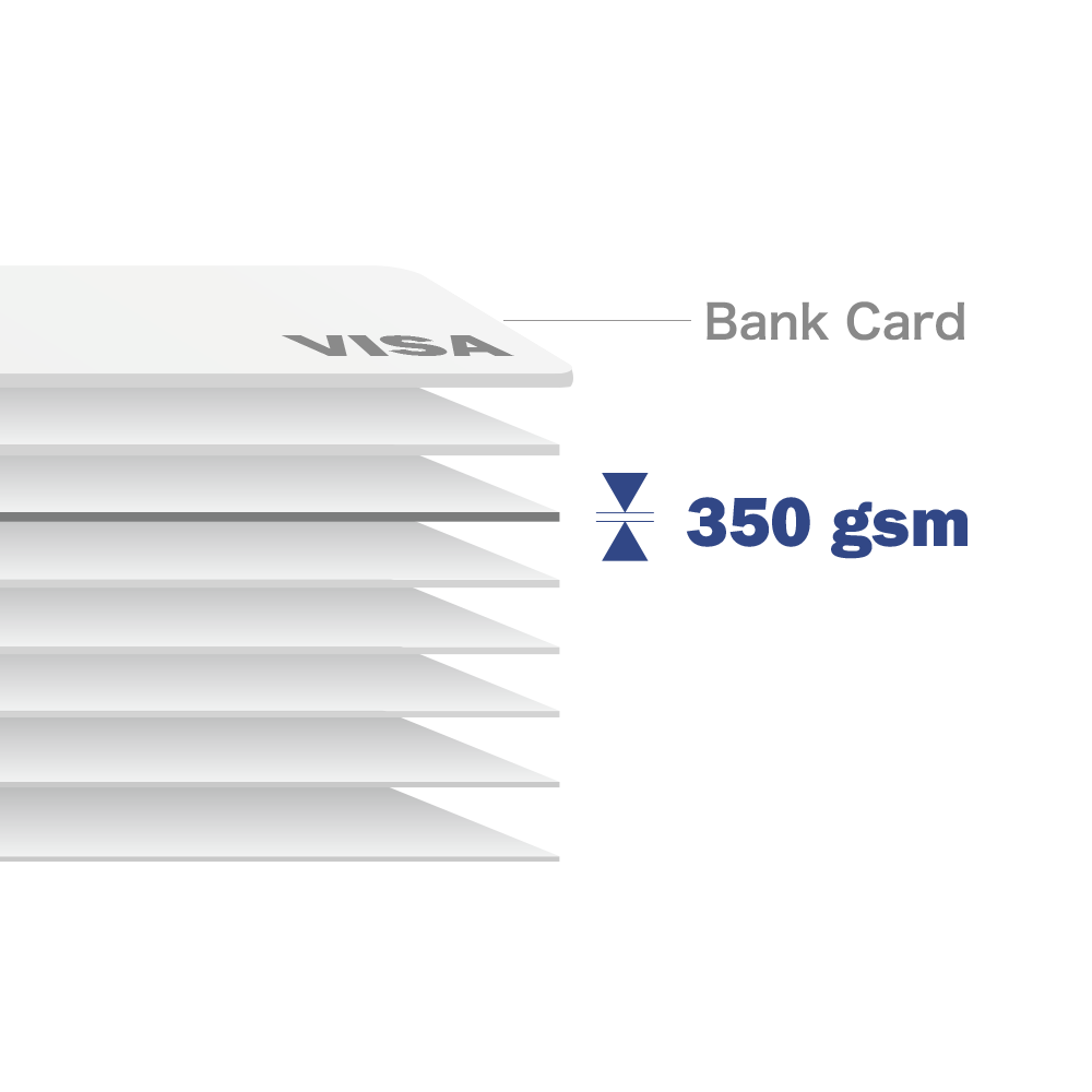 Thickness of 350 gsm Cardstock Paper - 0.48 mm